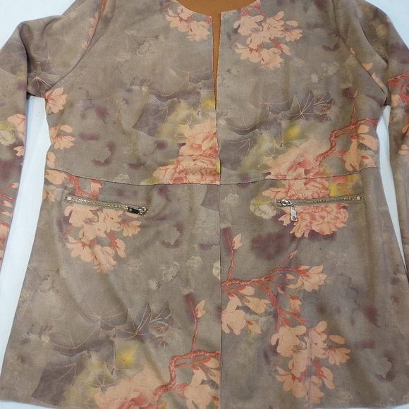 Amanda Green Floral Fall Lightweight Open Jacket, XXL - Picture 6 of 15